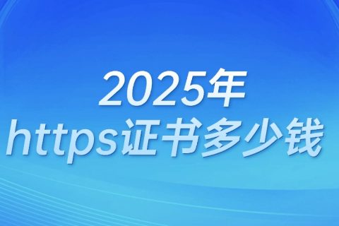 2025年https证书多少钱？最低仅需158元