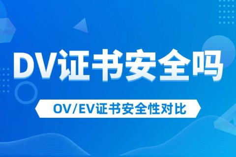 DV证书安全吗？与OV/EV证书的安全性对比