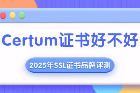 Certum证书好不好？2025年SSL证书品牌评测