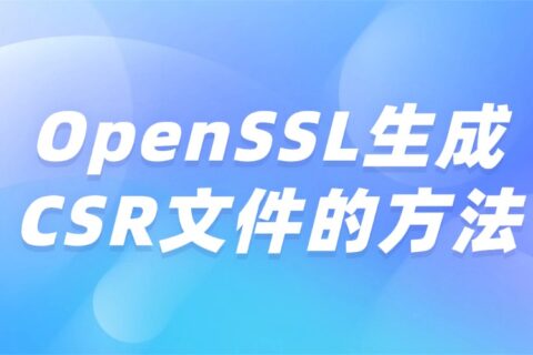 OpenSSL生成CSR文件的方法