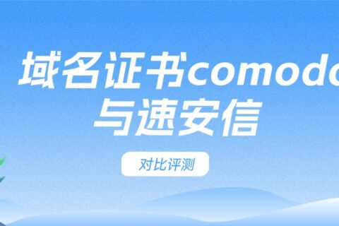 域名证书Comodo与速安信对比评测