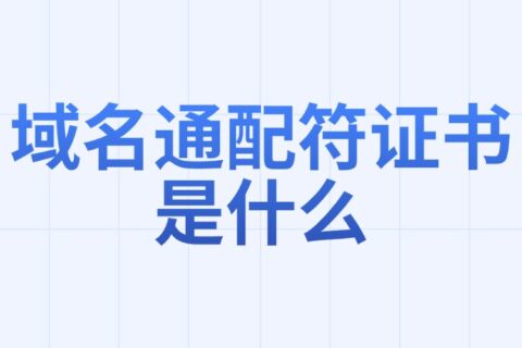 域名通配符证书是什么？有什么作用