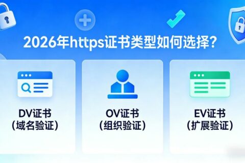 2026年https证书类型如何选择？https证书选型指南