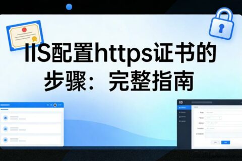 IIS配置https证书的步骤：完整指南