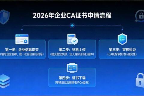 2026年企业CA证书申请流程介绍