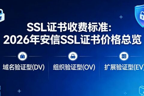 SSL证书收费标准：2026年安信SSL证书价格总览