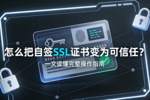 怎么把自签SSL证书变为可信任？一文读懂完整操作指南