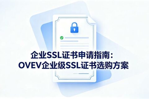 企业SSL证书申请指南：OV/EV企业级SSL证书选购方案