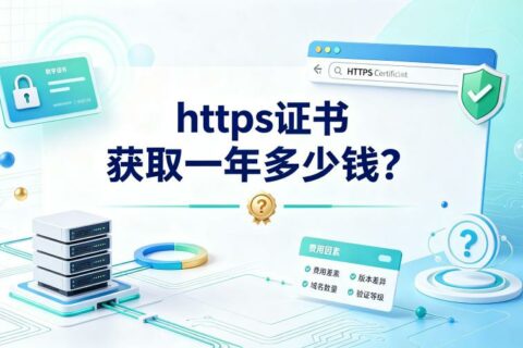 https证书获取一年多少钱