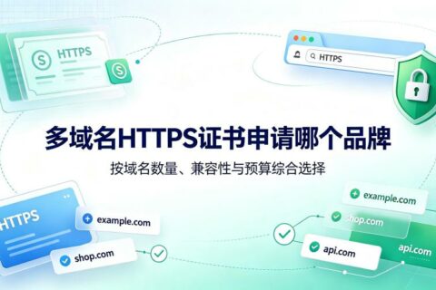多域名HTTPS证书申请哪个品牌