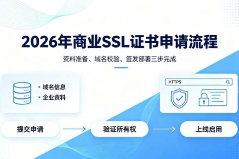 2026年商业SSL证书申请流程