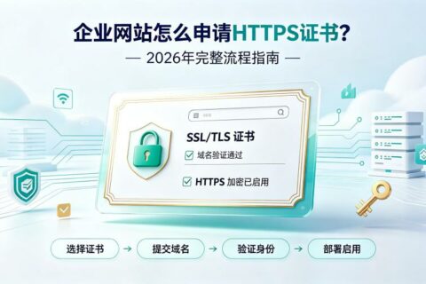 企业网站怎么申请HTTPS证书？2026年完整流程指南