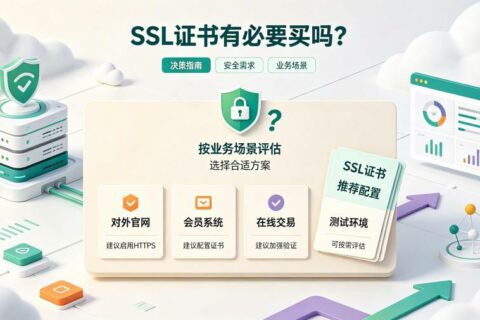 SSL证书有必要买吗？2026年分场景选购指南